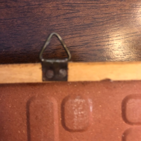 Handmade in Greece Framed Pottery tiles - girl / boy farmerunsigned, GUC - Picture 6 of 16